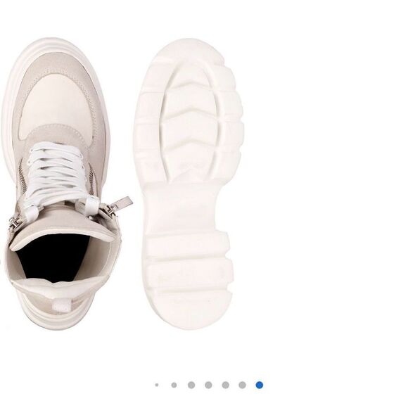 Saint G Kendall combat boots off white size 10 NWB - Picture 2 of 7